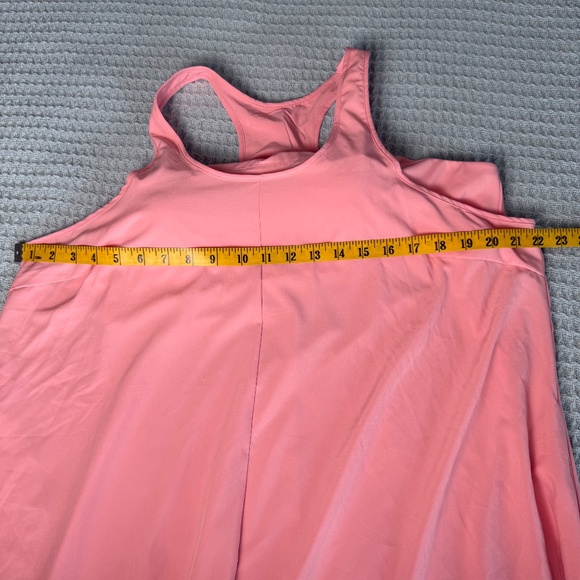 NWT Halara Breezefull Backless Racerback Midi Tank Dress Womens XL Blossom Pink - Picture 7 of 9